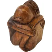 Ruben Robijn Houten Yoko - vriendschapsbeeld - 20 cm - nr.8