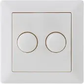 EcoDim Duo dimmerknop GIRA/JUNG/Merten incl. centraalplaat en raamwerk