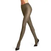 Falke Pure Matt eenkleurig materiaal ondoorzichtig 50 DEN panty dames bruin - maat S-M