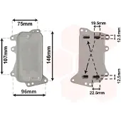 VAN WEZEL 06003556 Oliekoeler
