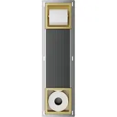 Guido Gusto Inbouw toiletrolhouder-reserverolhouder mat goud zonder klep