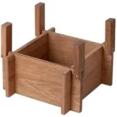 Squarely Bloempot Standaard BaseON Dark Oak