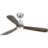 Faro Lantau Plafondventilator Matt Nickel | Walnut | L (Ø132cm) | LED