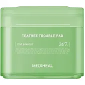 Mediheal Tea Tree Trouble Pad – Kalmerende toner-pads voor een onzuivere, gevoelige huid 100 St