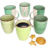 MamboCat Set van 6 koffiemokken Groen