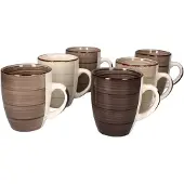 MamboCat Set van 6 koffiemokken Grijs