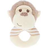 Keel Toys ring Rammelaar aapje - 14 cm - Dieren knuffels