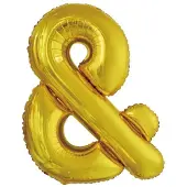 Amscan Folieballon &-teken 86 Cm Goud
