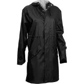 Ralka Regenjas Women Mizzle Zwart Wit-Maat 40