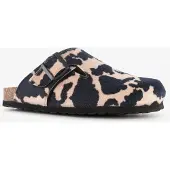 BIO Life dames clogs met dierenprint zwart wit maat 36