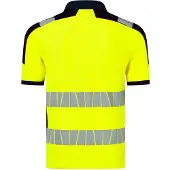 Havep 10080 Polo High Visibility+ Fluo Geel/Marine maat L heren