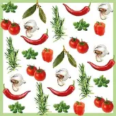 Ambiente Lunch Servetten - Italian Vegetables