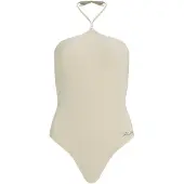 Karl Lagerfeld Badpak ecru / zilver / parelwit