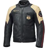 Held Baker 2 Crème Donkerblauw Leren Motorjas Maat 62