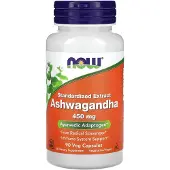 Now Ashwagandha Extract 450 mg | 90 Capsules | Met gestandaardiseerde withanoliden (90 Capsules)
