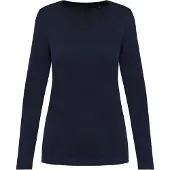 Kariban Premium PK307 Supima dames-T-shirt V-hals lange mouwen