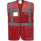 Yoko YK801 Multi-Functional Executive Waistcoat - Rood