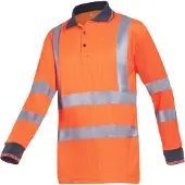SIOEN Olgiata 3883a2mv1 Poloshirt Signalisatie Lange Mouw Regular Fit | Maat: M