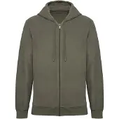 Native Spirit NS419 Ecologische badstof sweater met rits en capuchon