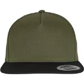 Flexfit Pet 'Classic' olijfgroen / zwart / offwhite