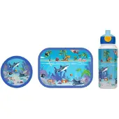 Mepal Lunchset Mepal Campus (Pop up + Lunchbox + Fruitbox) Tropical Ocean 400ml + 750ml + 300ml