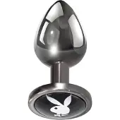 Playboy Tux - buttplug - klein - zilver