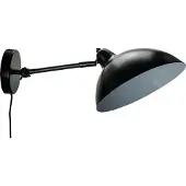 Dyberg Larsen Wandlampe , Futura, Zwart, Woonkamer, Metaal, Designer