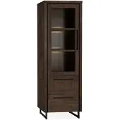 Maxfurn Vitrinekast Rimini - Klein - Lamulux - Dark Mango -