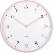 Karlsson Wandklok Circus Rings - Roze - Ø40cm - Wandklok Scandinavisch