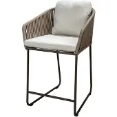Yoi Tuinstoel Calera High Dining Bronze Wool White
