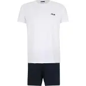 FILA Pyjama kort zwart / wit