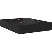 vidaXL Opbergbedframe met opslag Zwart Eiken 140 x 190 cm Bewerkt hout