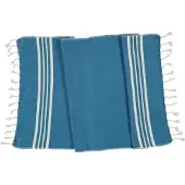 Lalay Kleine hamamdoek Krem Sultan petrol blue van Lalay