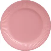 PROnappe kartonnen borden rond 230 mm roze