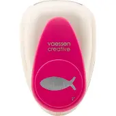 Vaessen creative Pons - Figuurpons - Vis - 1,9 x 4,9 cm