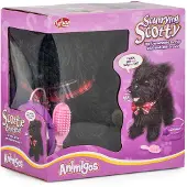 Adlibris Wandelende hond met geluid 'Scurrying Scotty' Hond met leiband en borstel