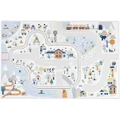 Janod Cross Roads Mountain Valley Mat Wit Kinderen