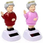 Puckator Koningin Elizabeth Zonnecel Solar Pal Figuur