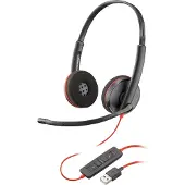 HP Poly Blackwire 3220 Stereo USB-A (Bedraad, USB-A), Kantoorheadset, Zwart