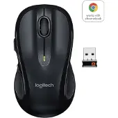 Logitech Laser M510 Muismat - Radiofrequentie - USB - 5 Knoppen - Zwart - Draadloos - Inclineerbare scroller - Symmetrisch