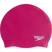 Speedo Plain Moulded Silicone Cap Badmuts - Roze
