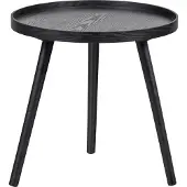 Woood Mesa Bijzettafel M - Hout - Zwart - 45x45x45