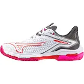 Mizuno Dames tennisschoenen Wave Exceed TOUR 6 CC White/Radiant Red/Quiet Shade EUR 40,5