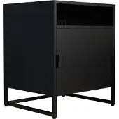 VCM Metalen nachtkastje Bijzettafel Draaideur Console Nachtkastje Flokas L