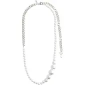 Pilgrim Ketting 'Beat' zilver / parelwit