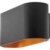 Highlight Wandlamp Oval zwart goud