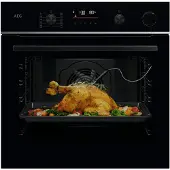 AEG 6000 SenseCook met SteamCrisp - Oven met stoomondersteuning met pyrolyse, Zwart V7PBR521SB