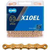 Kmc X10EL Silver / Goud Fietsketting - X10EL Ti-N GOUD 114L