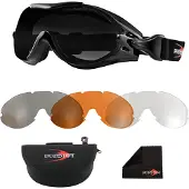 Bobster Phoenix Otg With 3 Interchangeable Lenses Off-road Bril