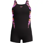 Speedo Hyperboom Splice Open Back Competition Swimsuit Zwart 5-6 Years Meisje